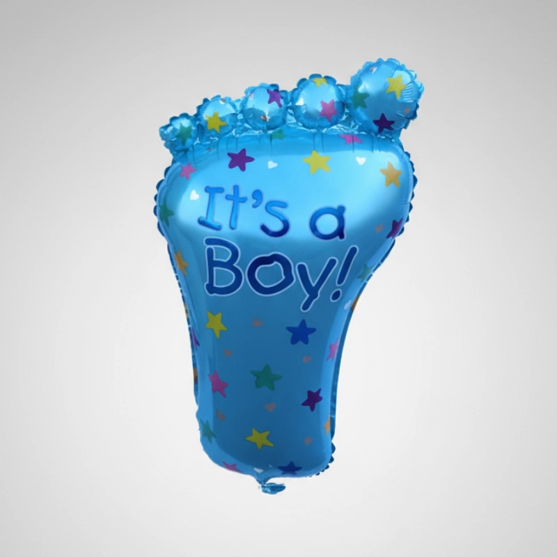 baby boy foot balloon